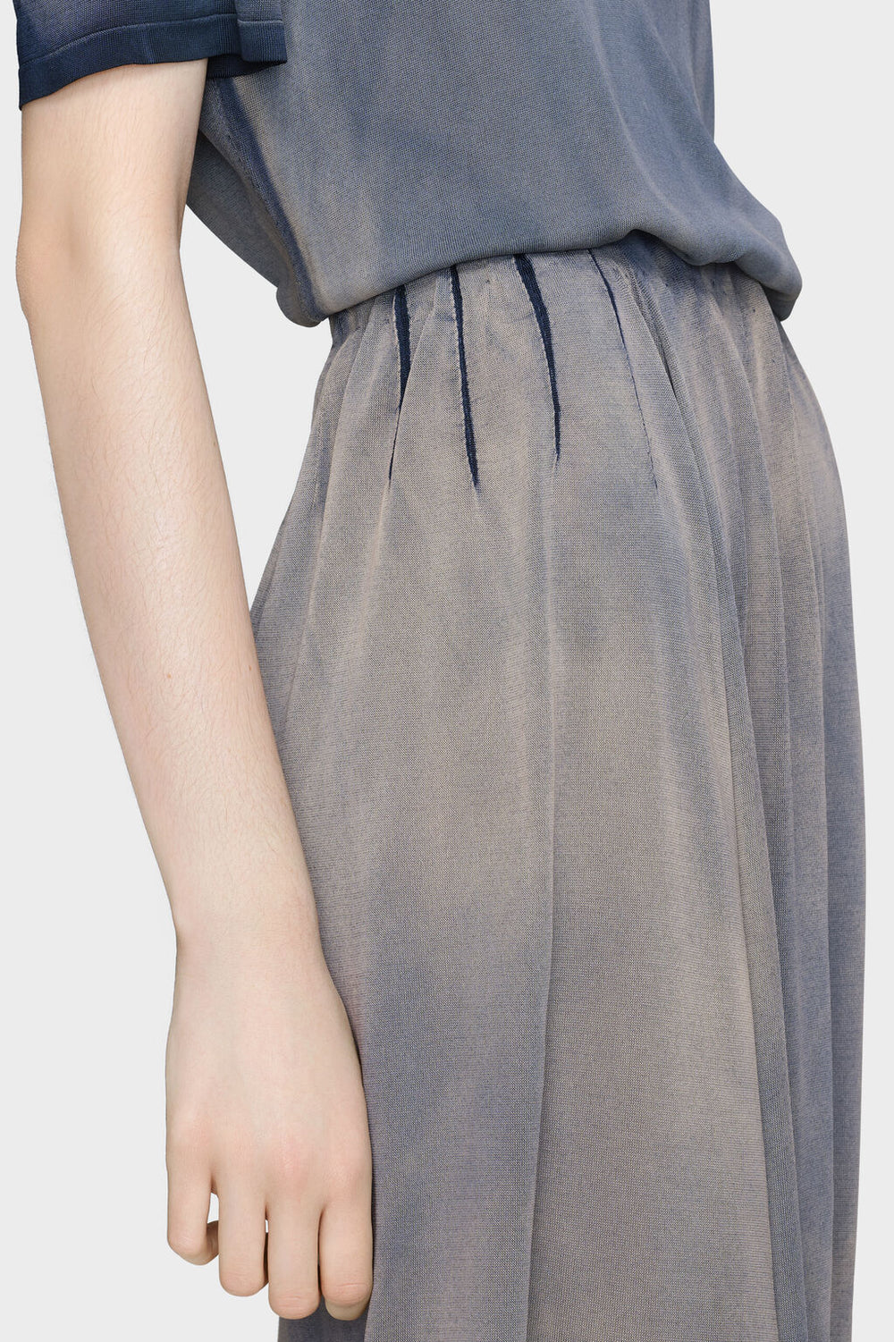 Maison Margiela Sun-faded midi skirt