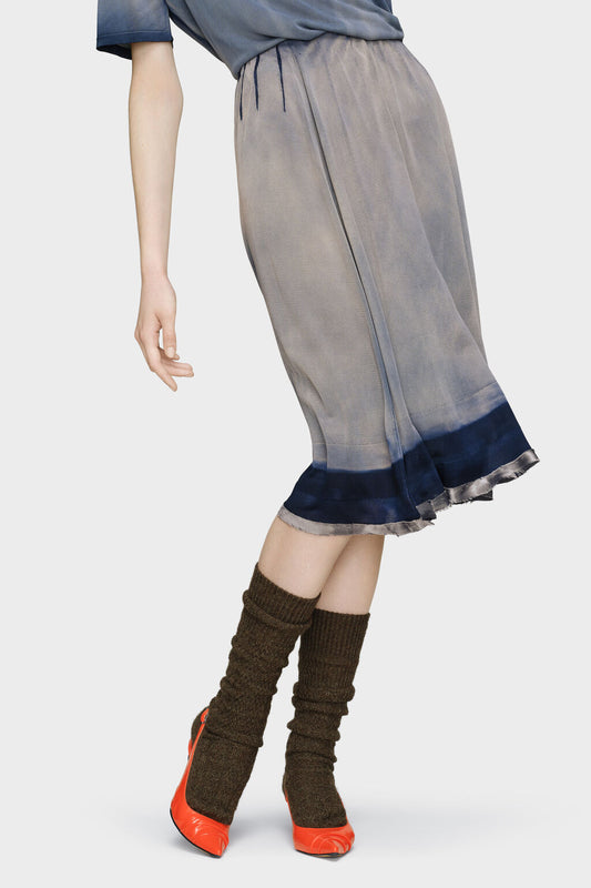Maison Margiela Sun-faded midi skirt