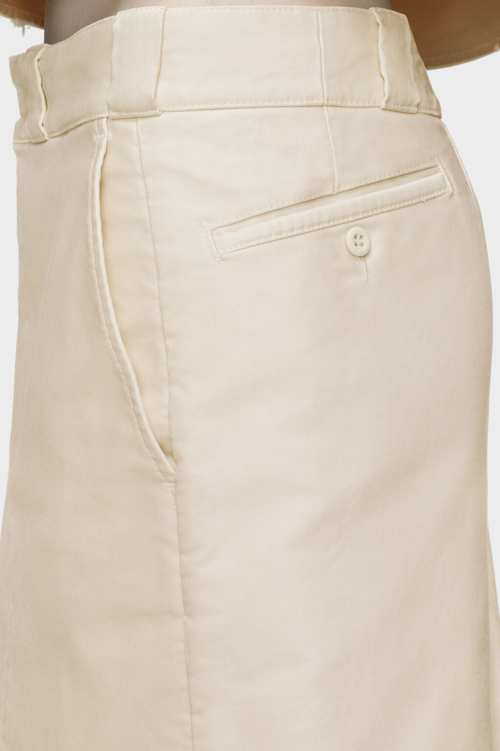 Chino midi skirt