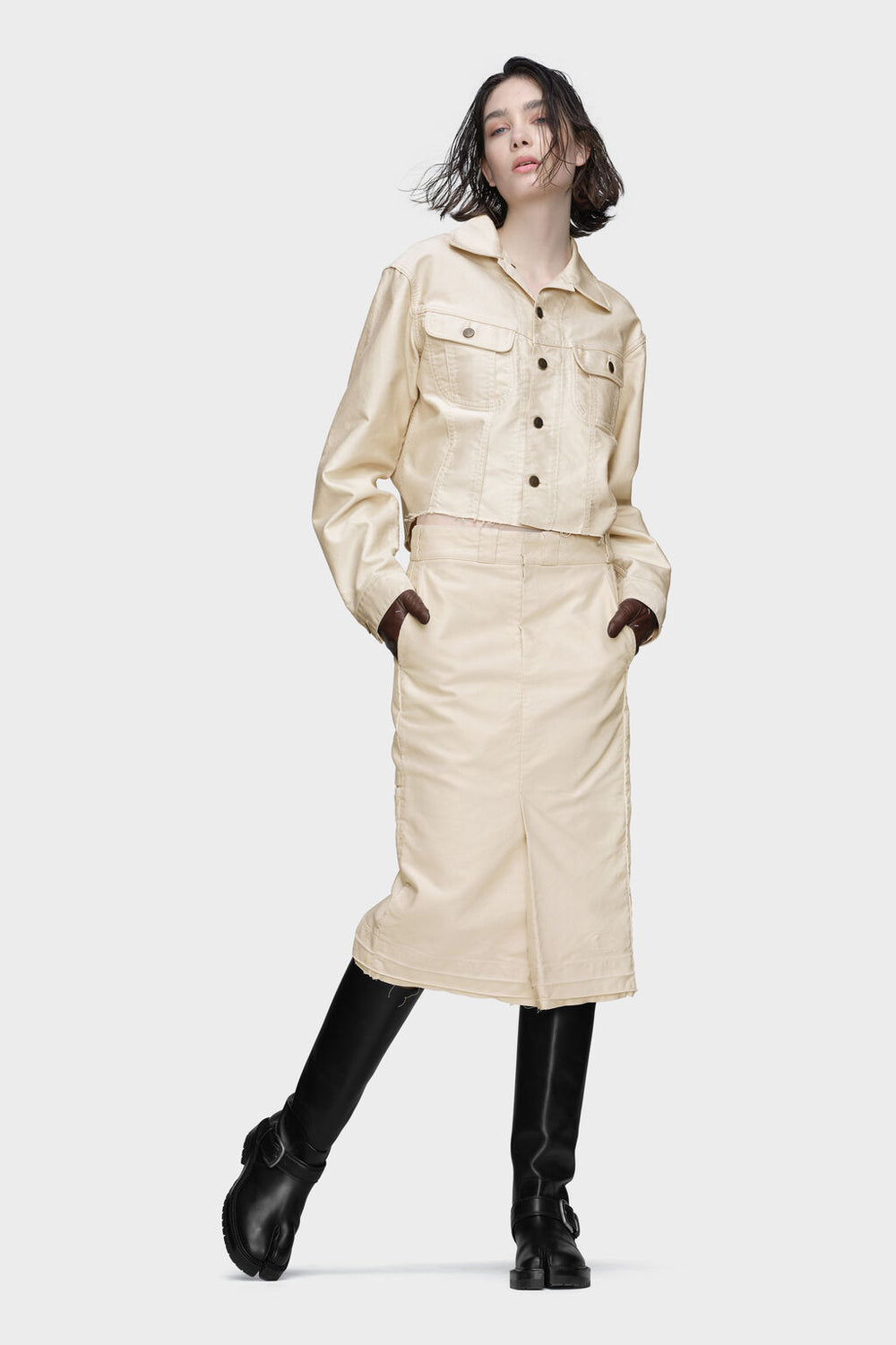 Maison Margiela Chino midi skirt