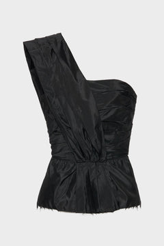 Asymmetric draped top