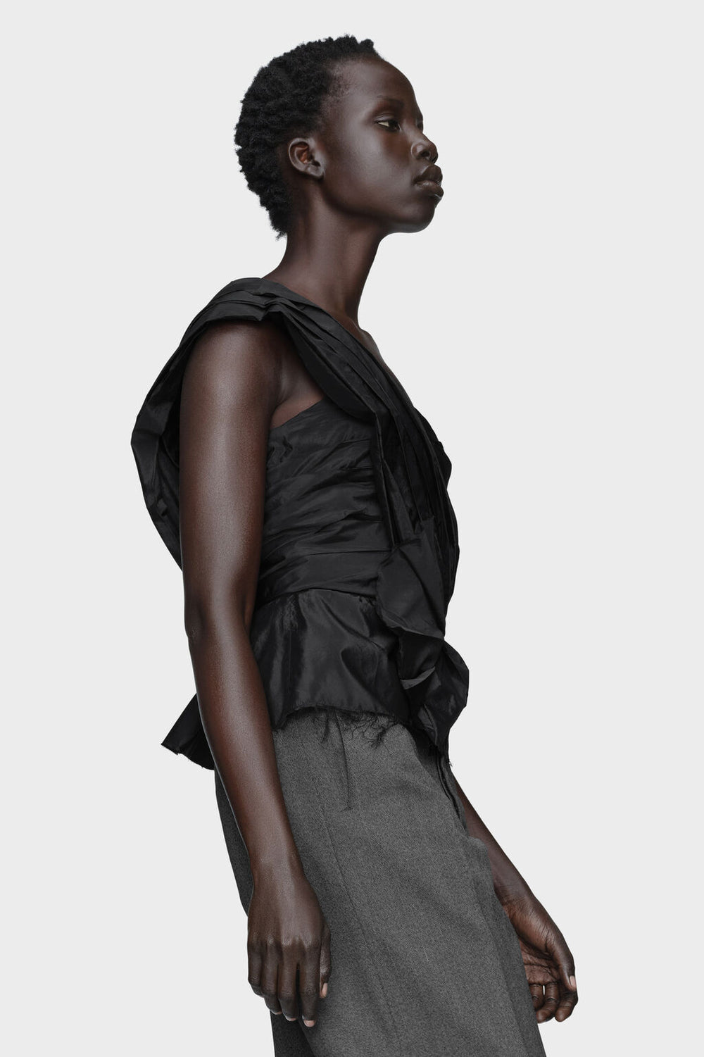 Maison Margiela Asymmetric draped top
