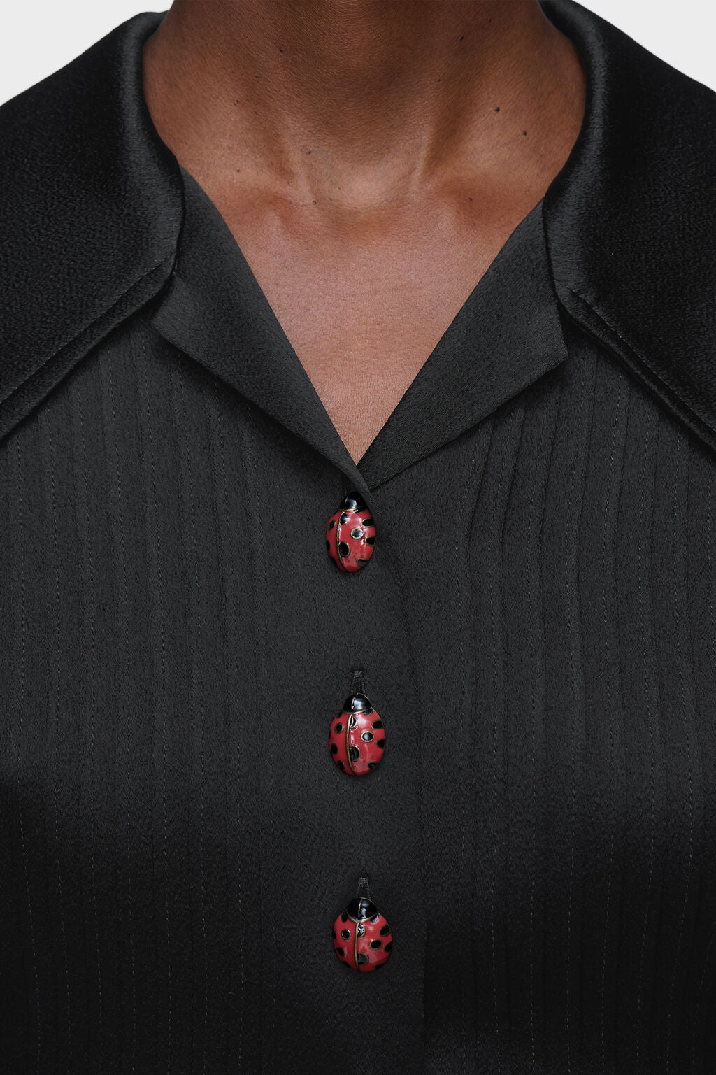 Silk-blend stole top