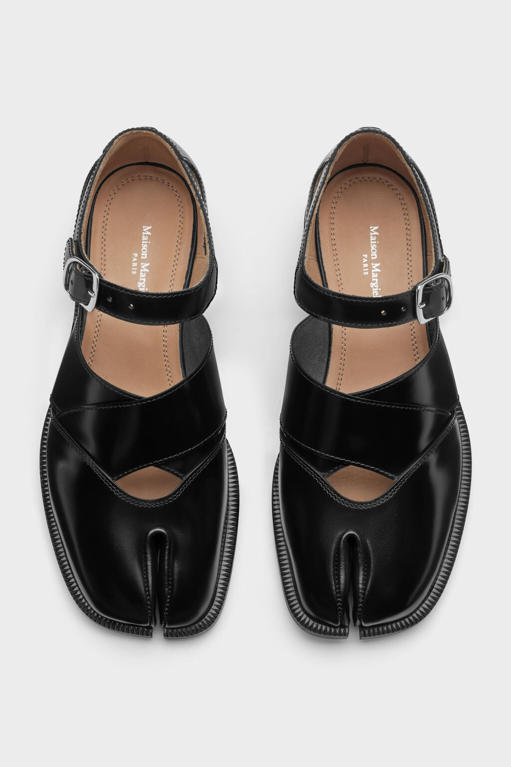 Designer Black Tabi leather sandals | Shop Online | Maison Margiela