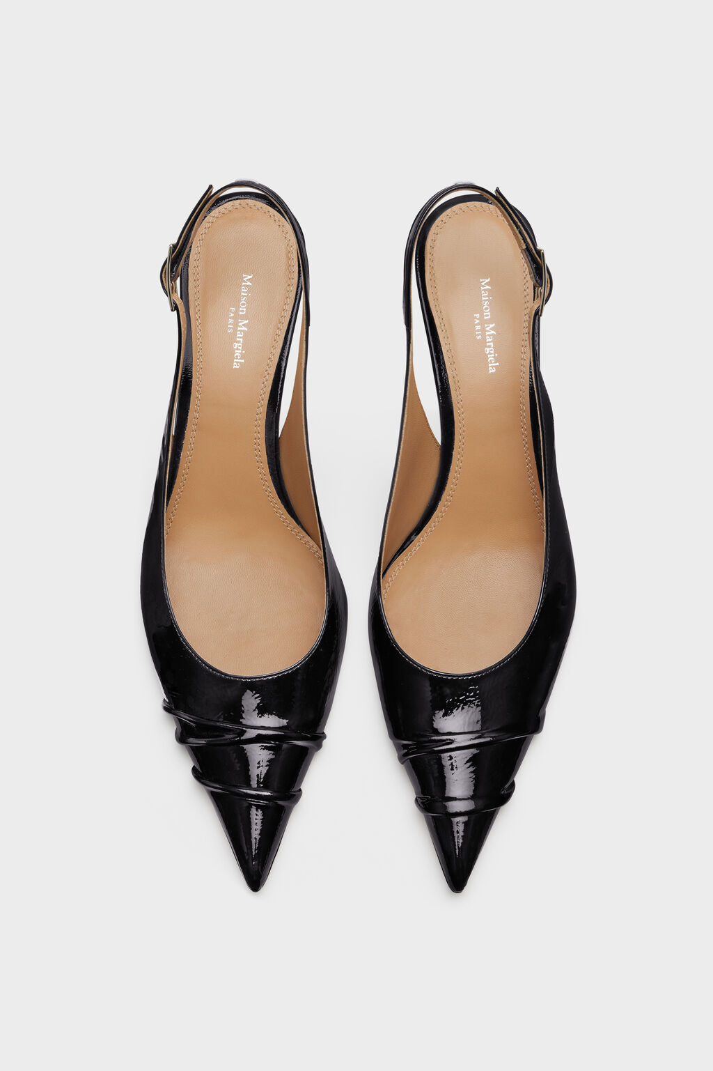 Designer Black Kinkies slingback | Shop Online | Maison Margiela