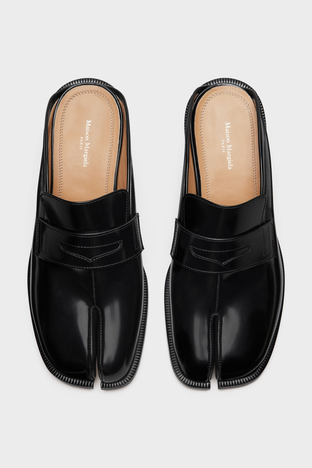 Designer Black Tabi city loafer mule | Shop Online | Maison Margiela