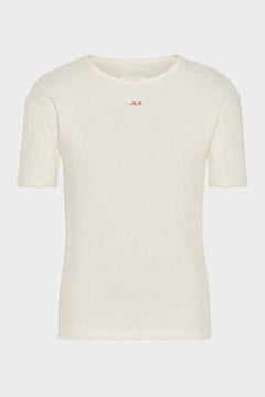 Ribbed cotton t-shirt