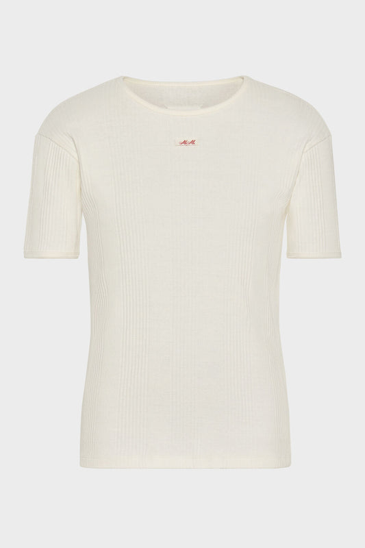 Maison Margiela Ribbed cotton t-shirt