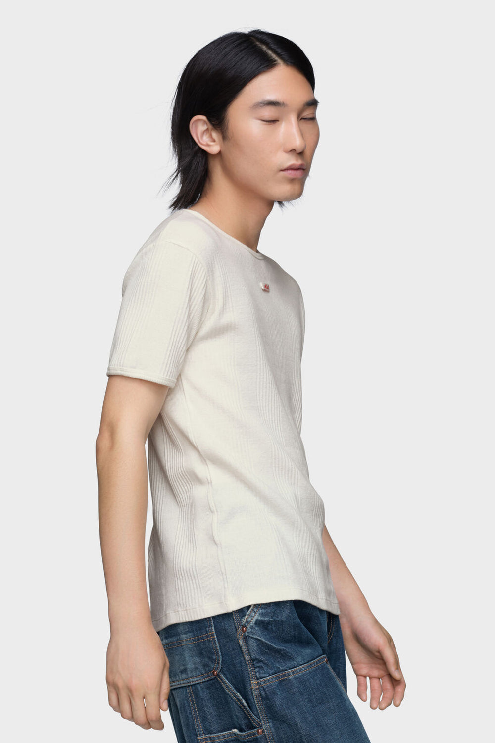 Maison Margiela Ribbed cotton t-shirt