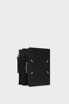 Leather flap wallet