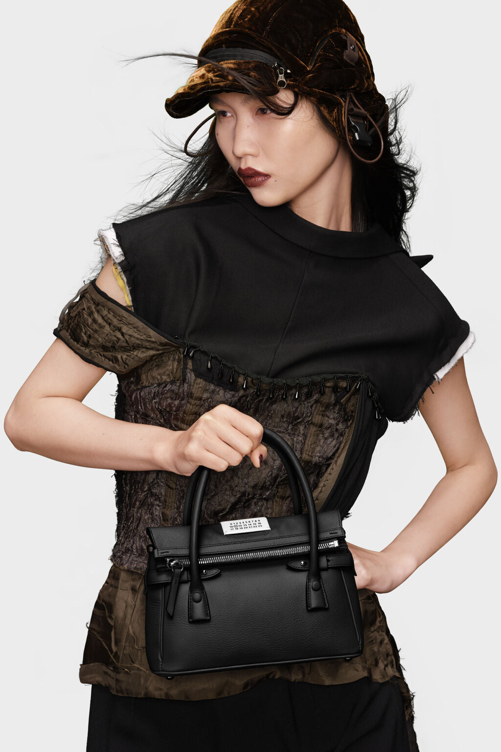 Designer Black 5AC East West handbag small | Shop Online | Maison
