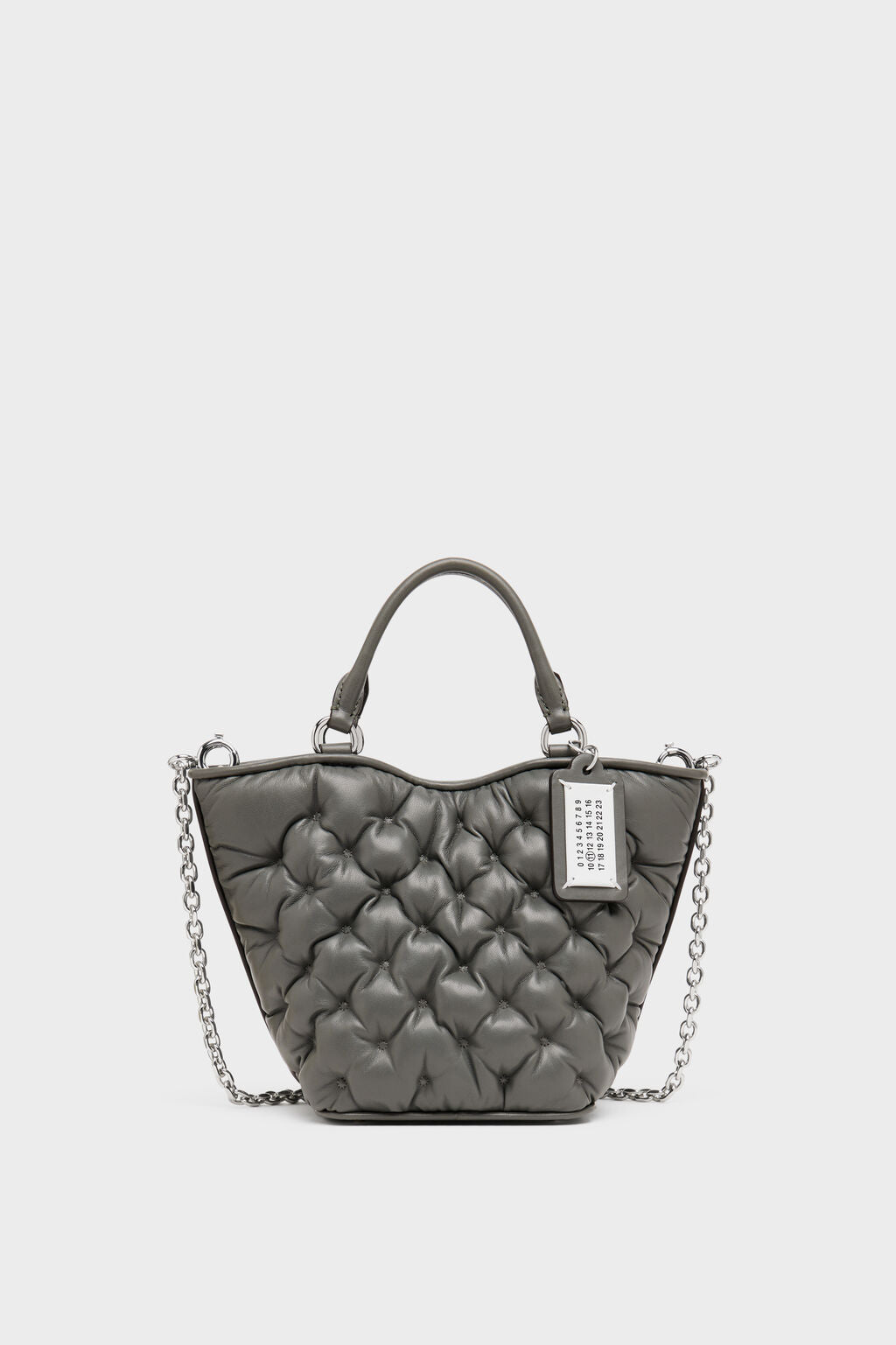 Designer Gray Glam Slam embroidery tote mini | Shop Online