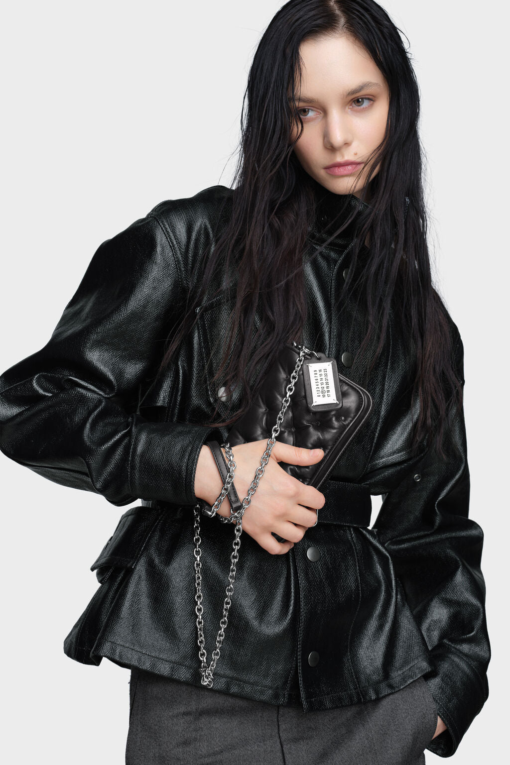 Designer Black Glam Slam embroidery mini | Shop Online | Maison