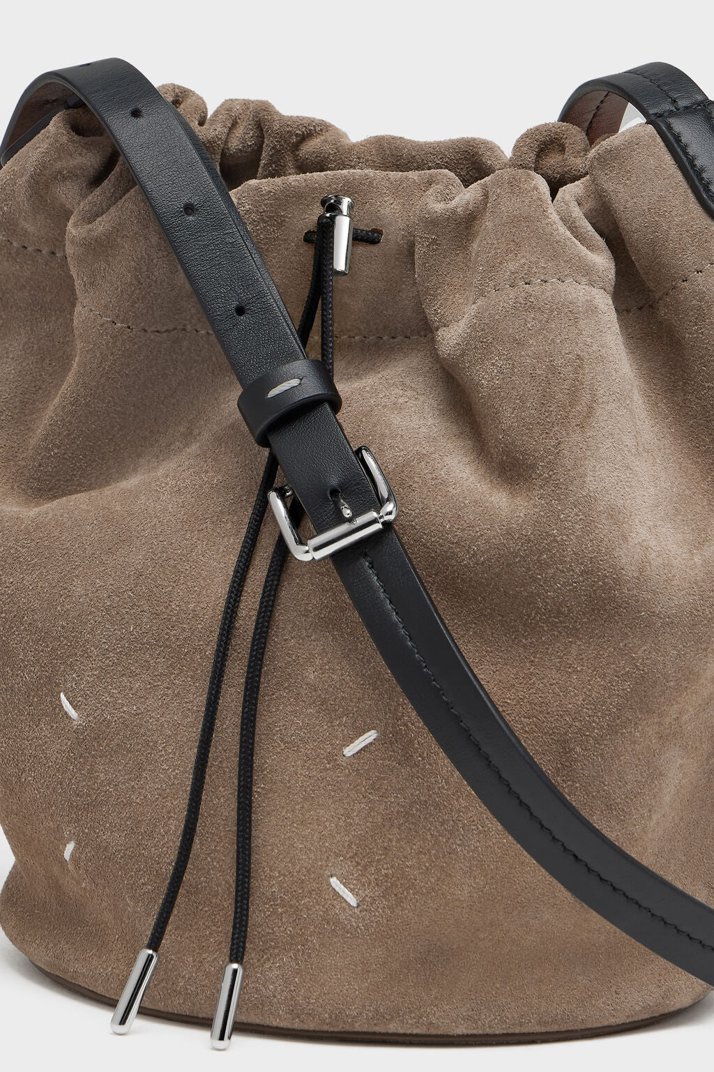 Drawstring  Crossbody Bucket