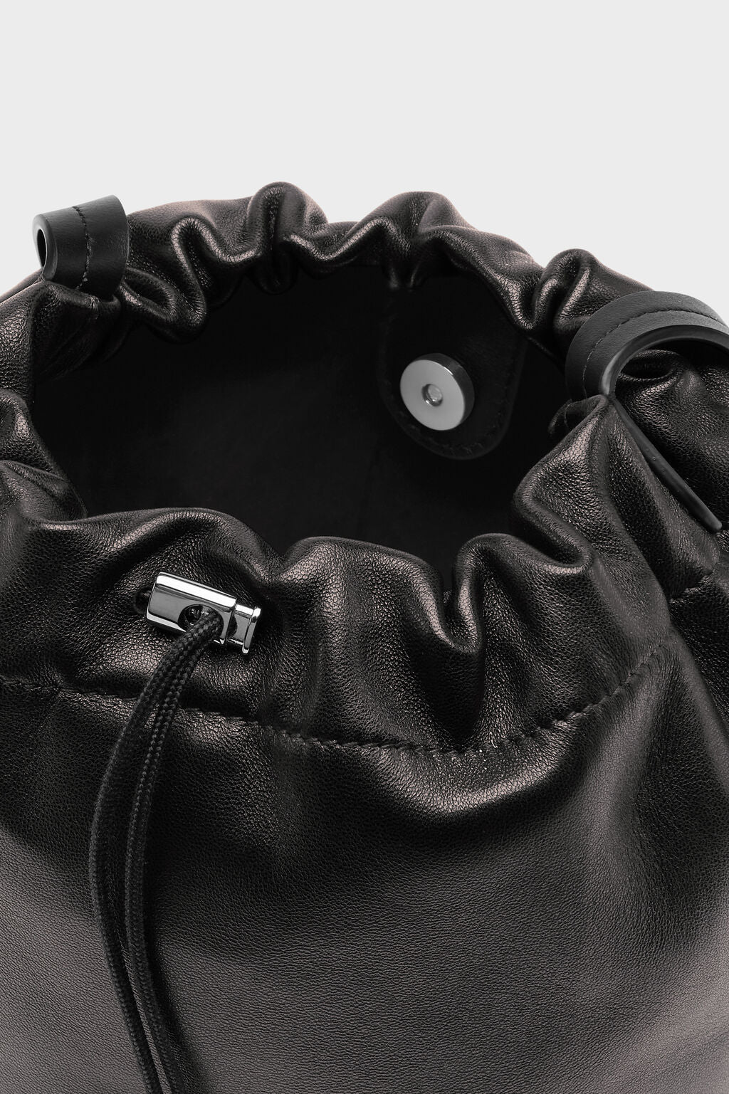 Designer Black Draw-String Pouch | Shop Online | Maison Margiela