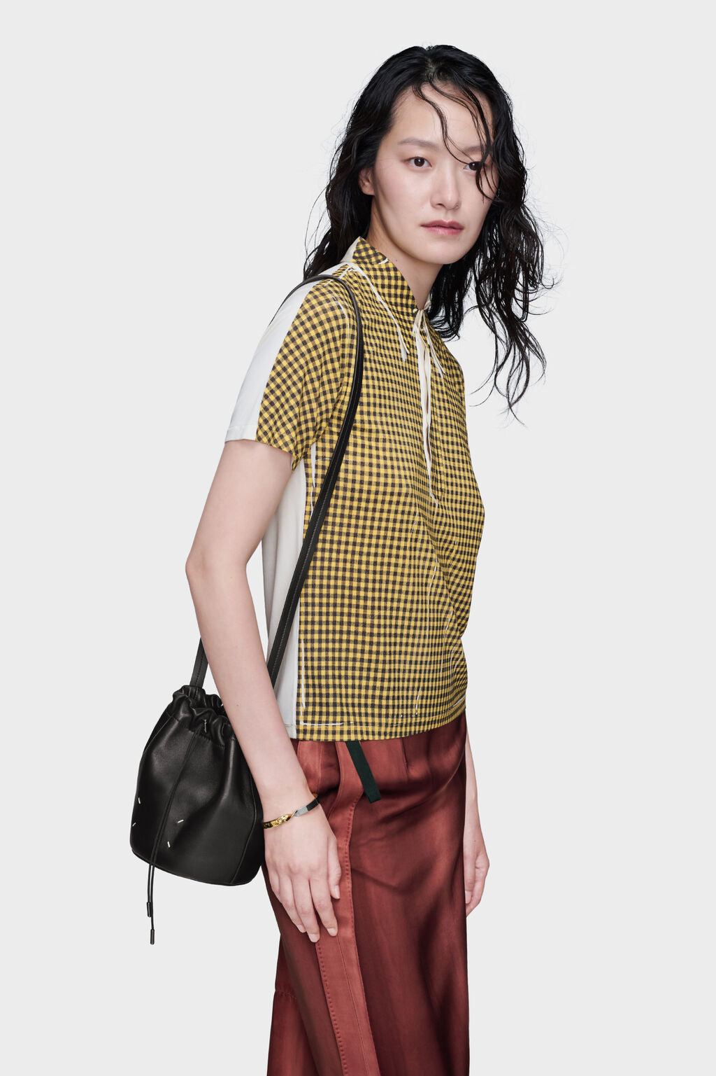 Designer Black Draw-String Pouch | Shop Online | Maison Margiela
