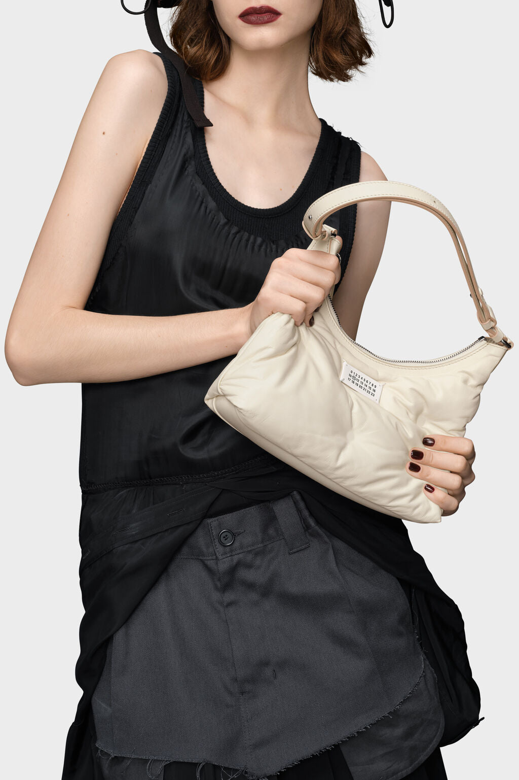 Designer Toile Glam Slam hobo small | Shop Online | Maison Margiela