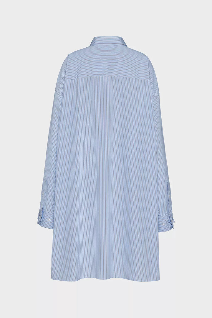 Cotton poplin pinstripe shirt