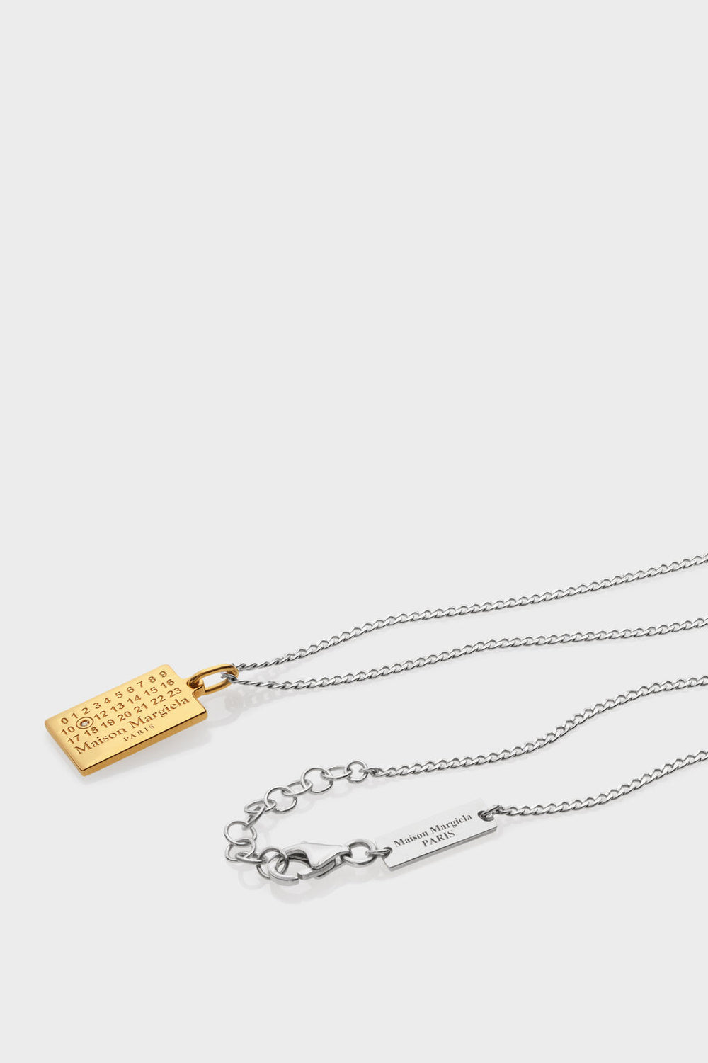 Maison Margiela Numeric diamond pendant necklace